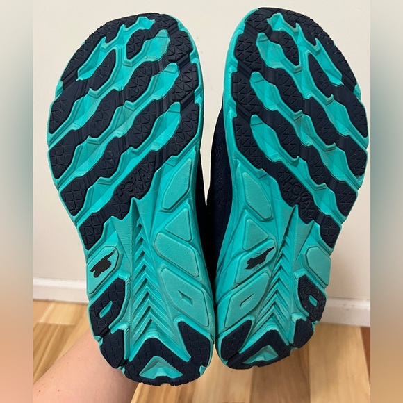 HOKA ONE ONE Clifton 8 Running Shoe Women’s 10 Navy/Teal Outerspace Atlantis - Picture 8 of 12